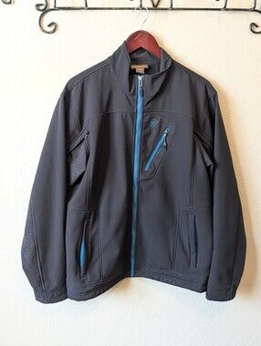 Ariat Softshell Black Blue Full Zip Jacket